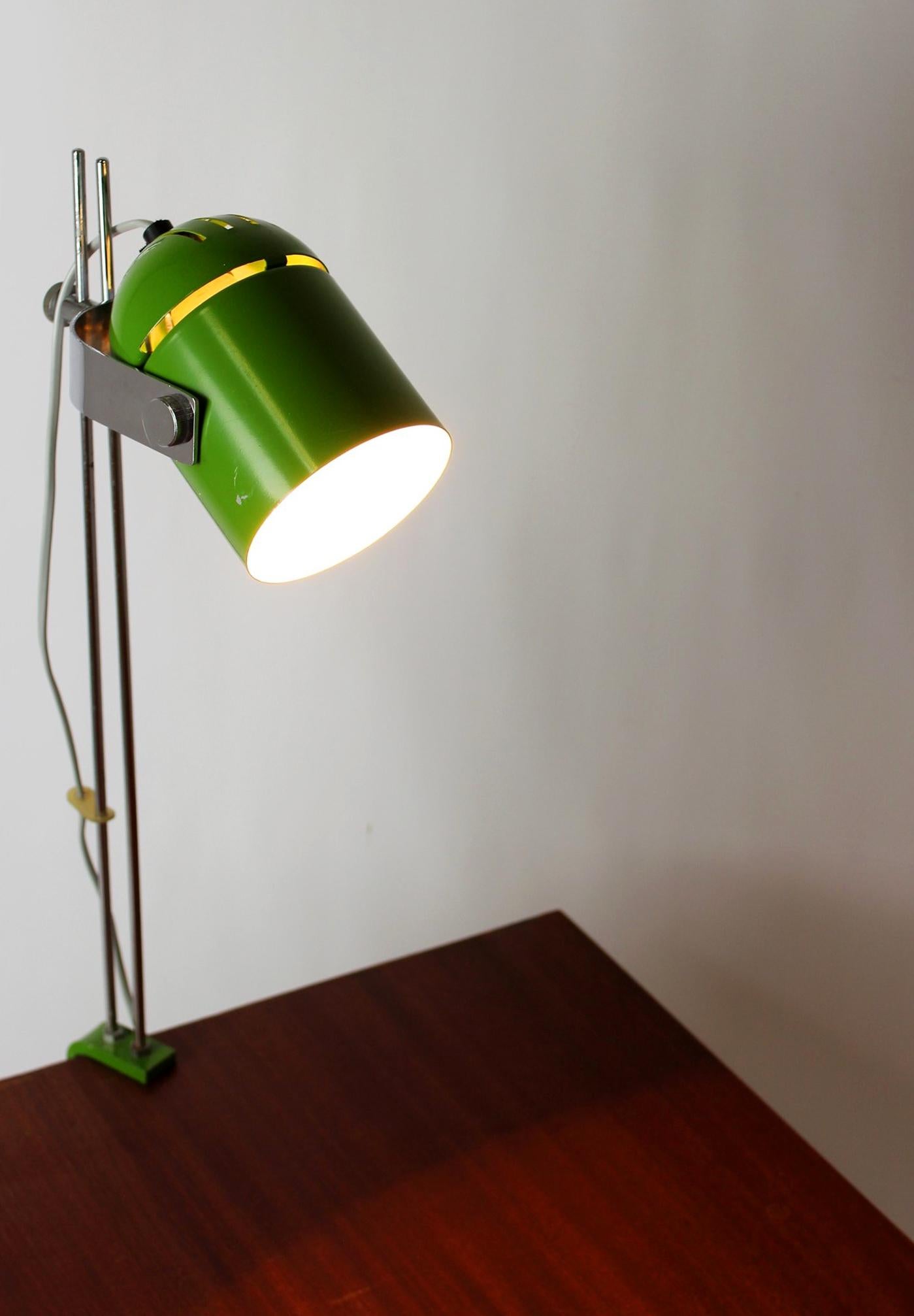 Grüne Tischlampe von Stanislav Indra, 1970er-Jahre im Angebot 9