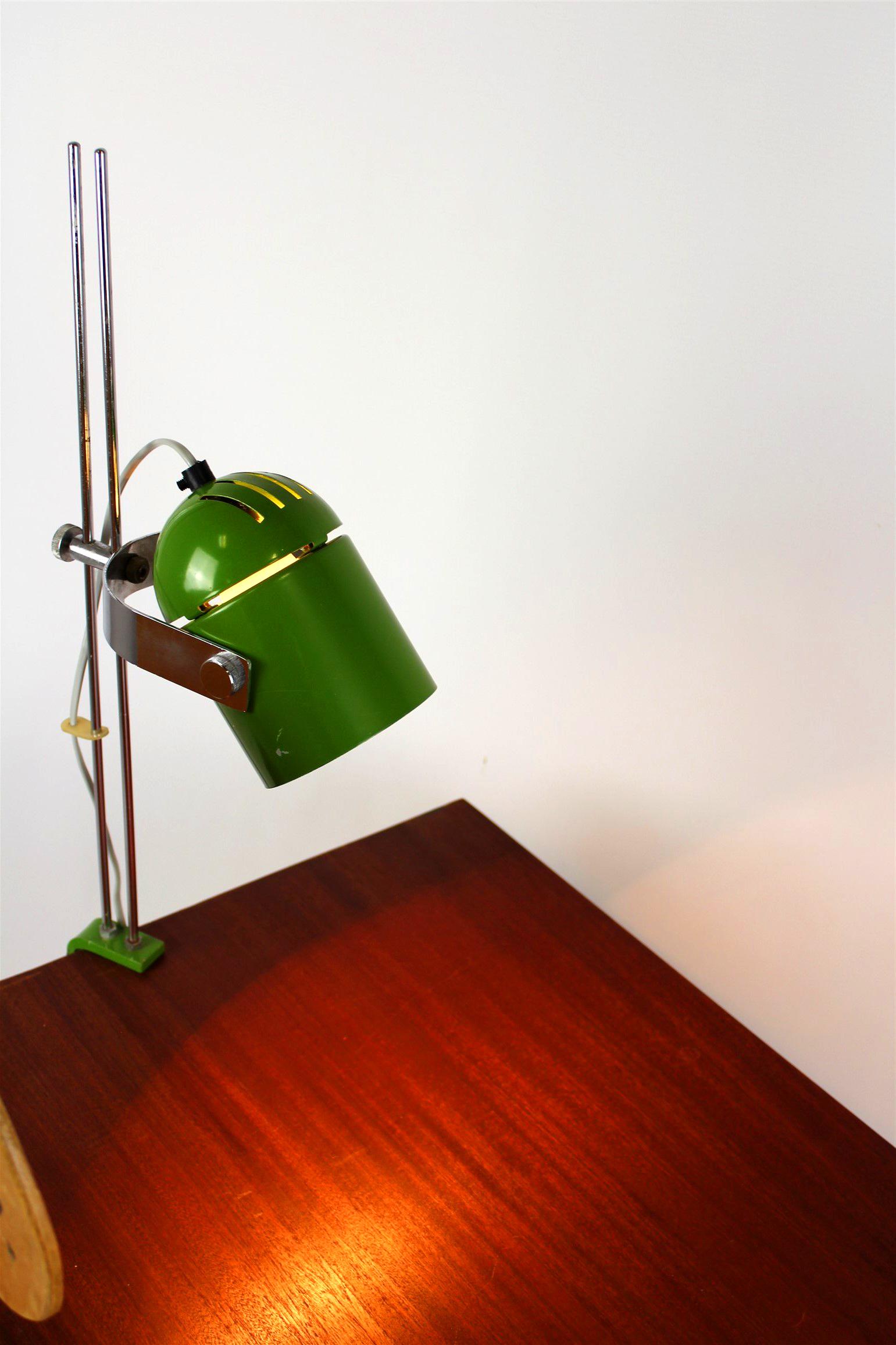 Grüne Tischlampe von Stanislav Indra, 1970er-Jahre im Angebot 13