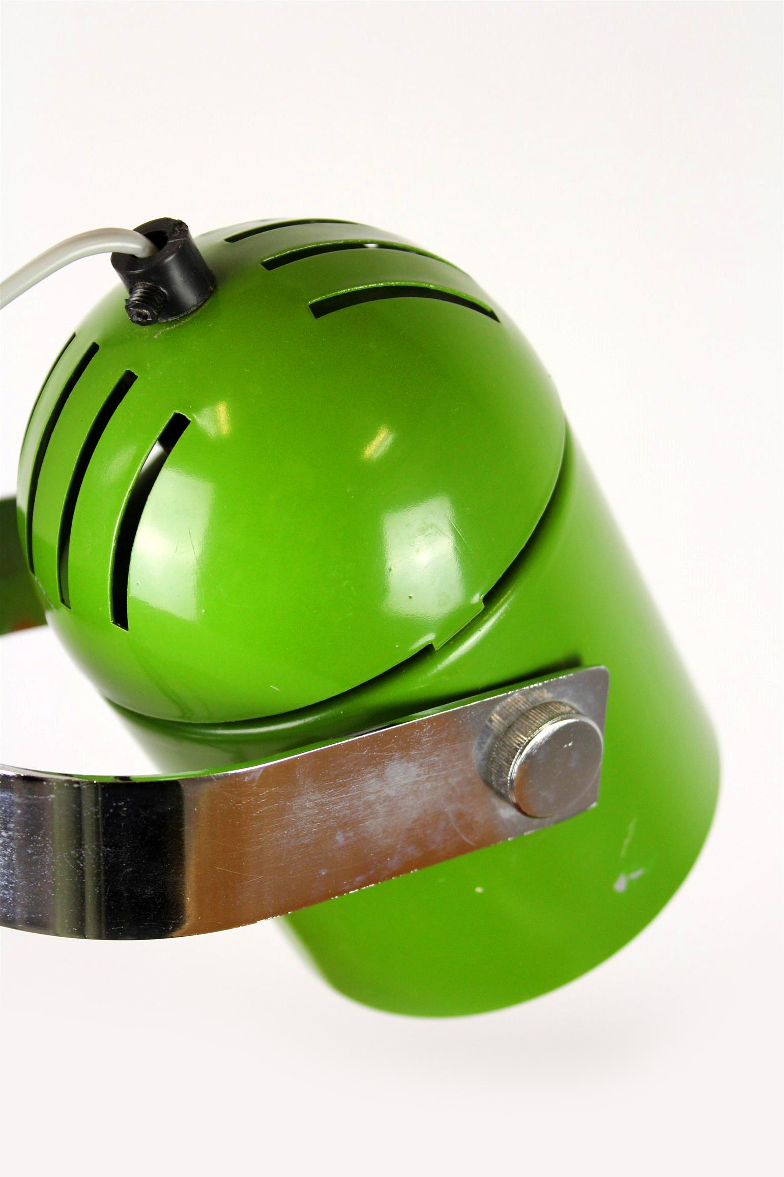 Steel Green Table Lamp by Stanislav Indra, 1970s For Sale