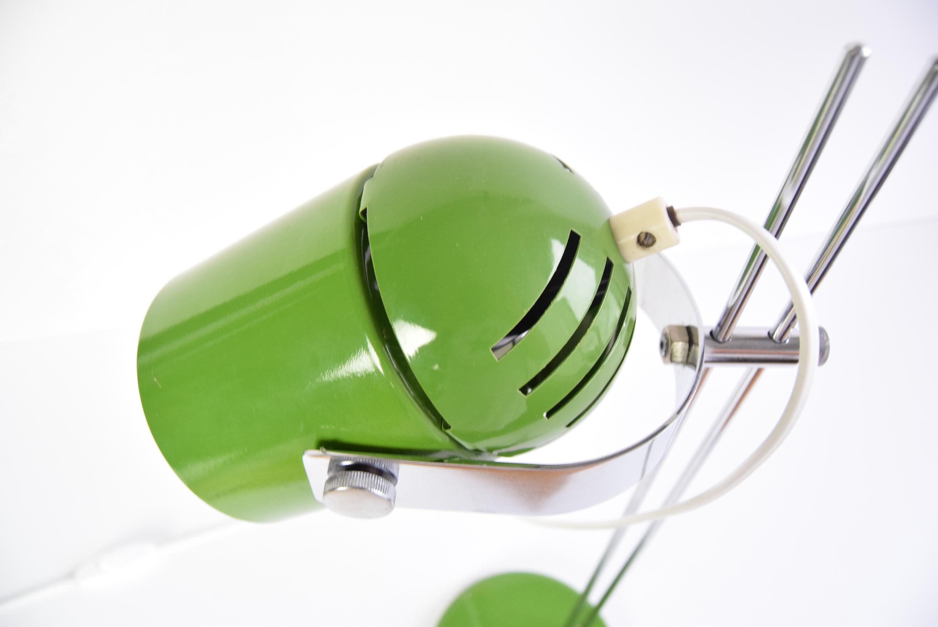 Green Table Lamp Combi Lux by Stanislav Indra, Czechoslovakia, 1970's. For Sale 6