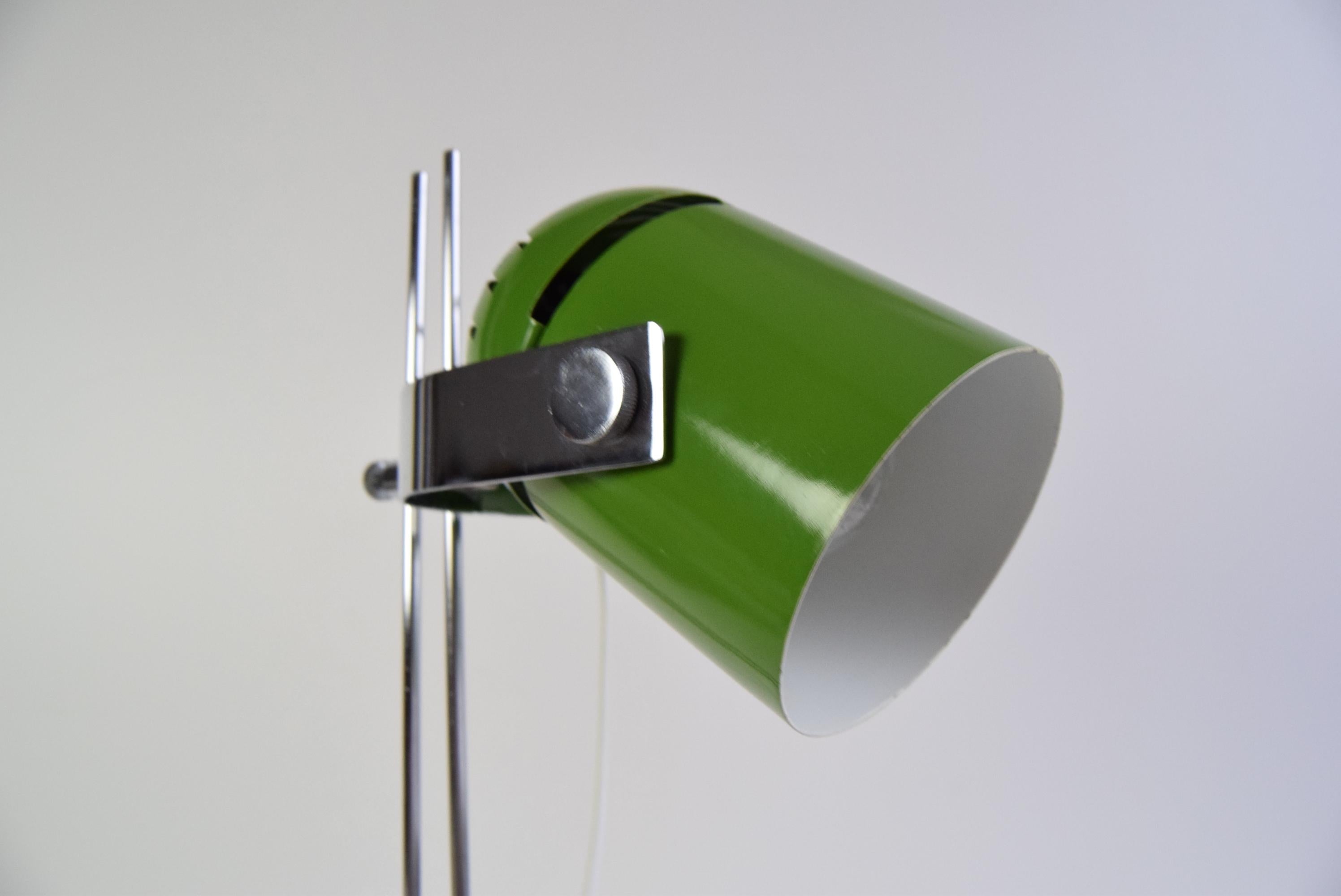 Green Table Lamp Combi Lux by Stanislav Indra, Czechoslovakia, 1970's. For Sale 8