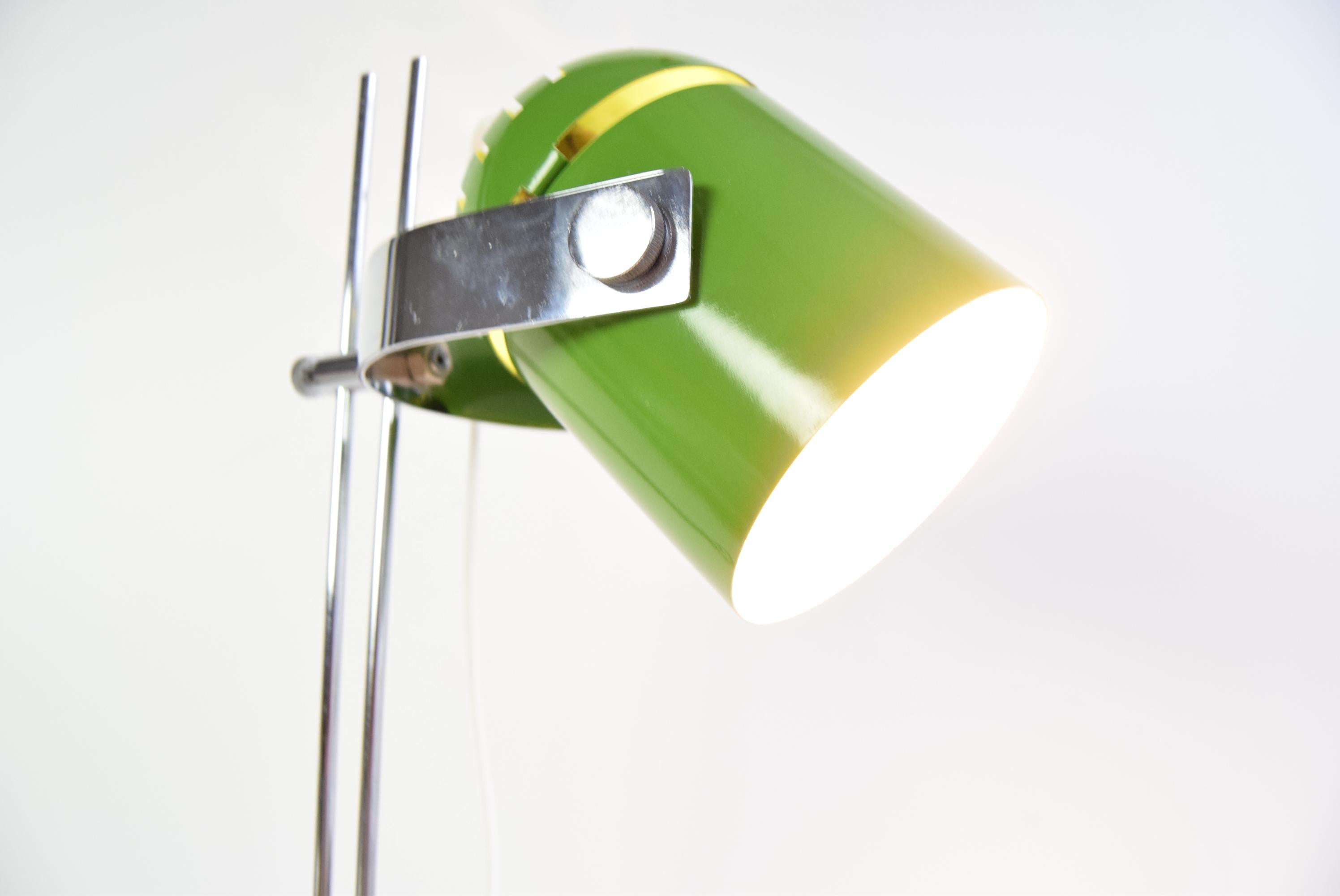 Green Table Lamp Combi Lux by Stanislav Indra, Czechoslovakia, 1970's. For Sale 1