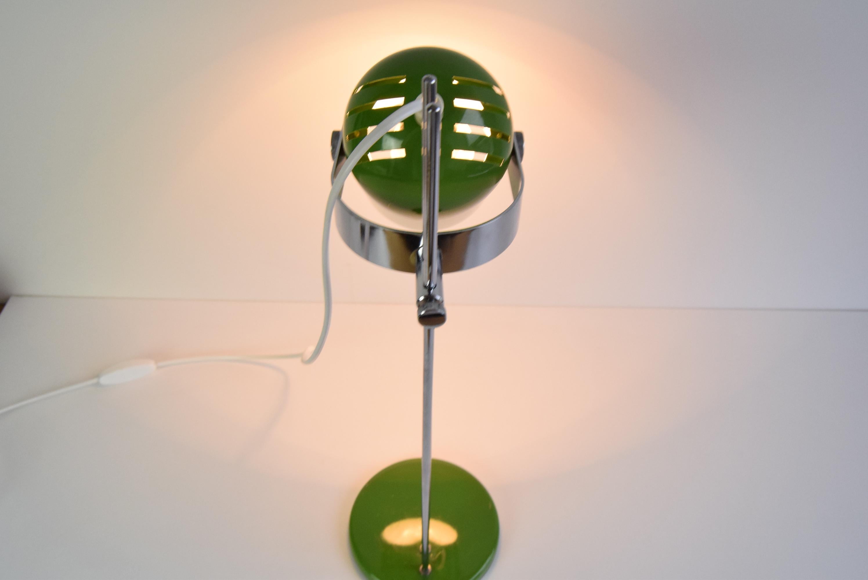Green Table Lamp Combi Lux by Stanislav Indra, Czechoslovakia, 1970's. For Sale 2