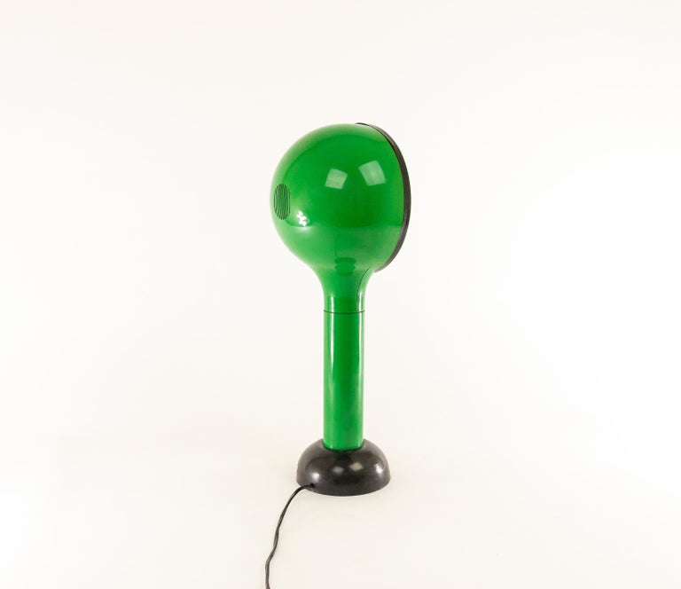 Italian Green Table Lamp Drive by Adalberto Dal Lago & Adam Thiani for Francesconi, 1970 For Sale