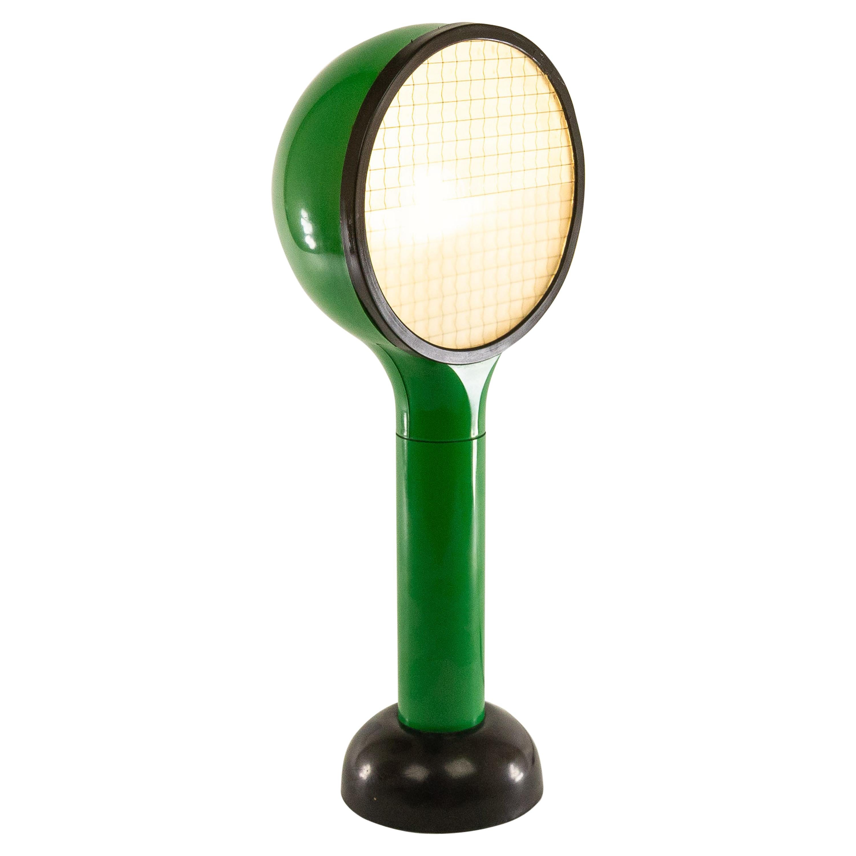 Green Table Lamp Drive by Adalberto Dal Lago & Adam Thiani for Francesconi, 1970