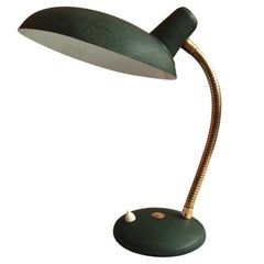 Green Table lamp, France, 1950, in the style of Serge Mouille