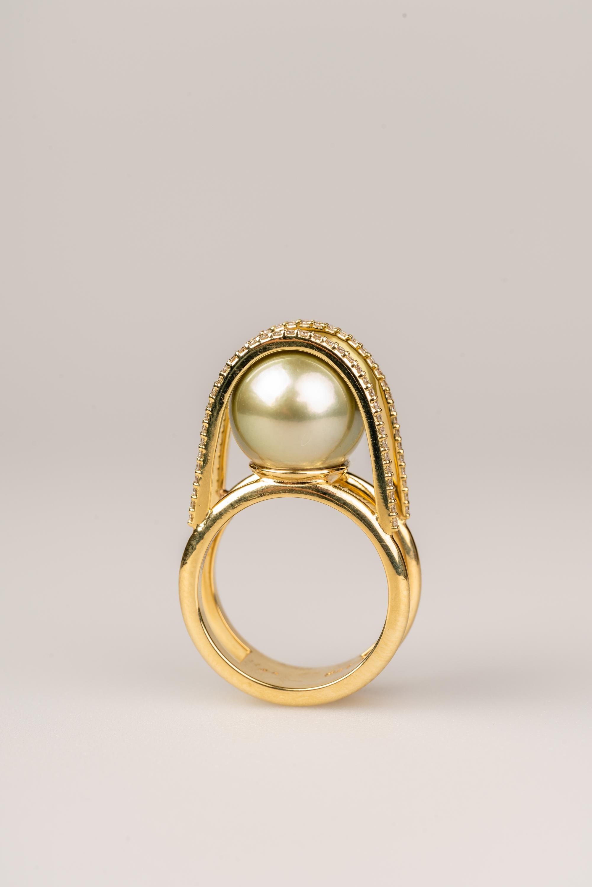 green pearl ring