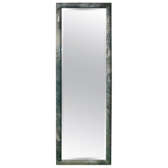 Green Tall Parchment Mirror