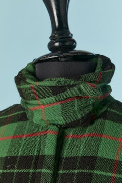 Green Tartan down jacket JEAN-PAUL GAULTIER JEANS