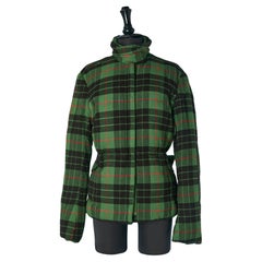 Green Tartan down jacket JEAN-PAUL GAULTIER JEANS