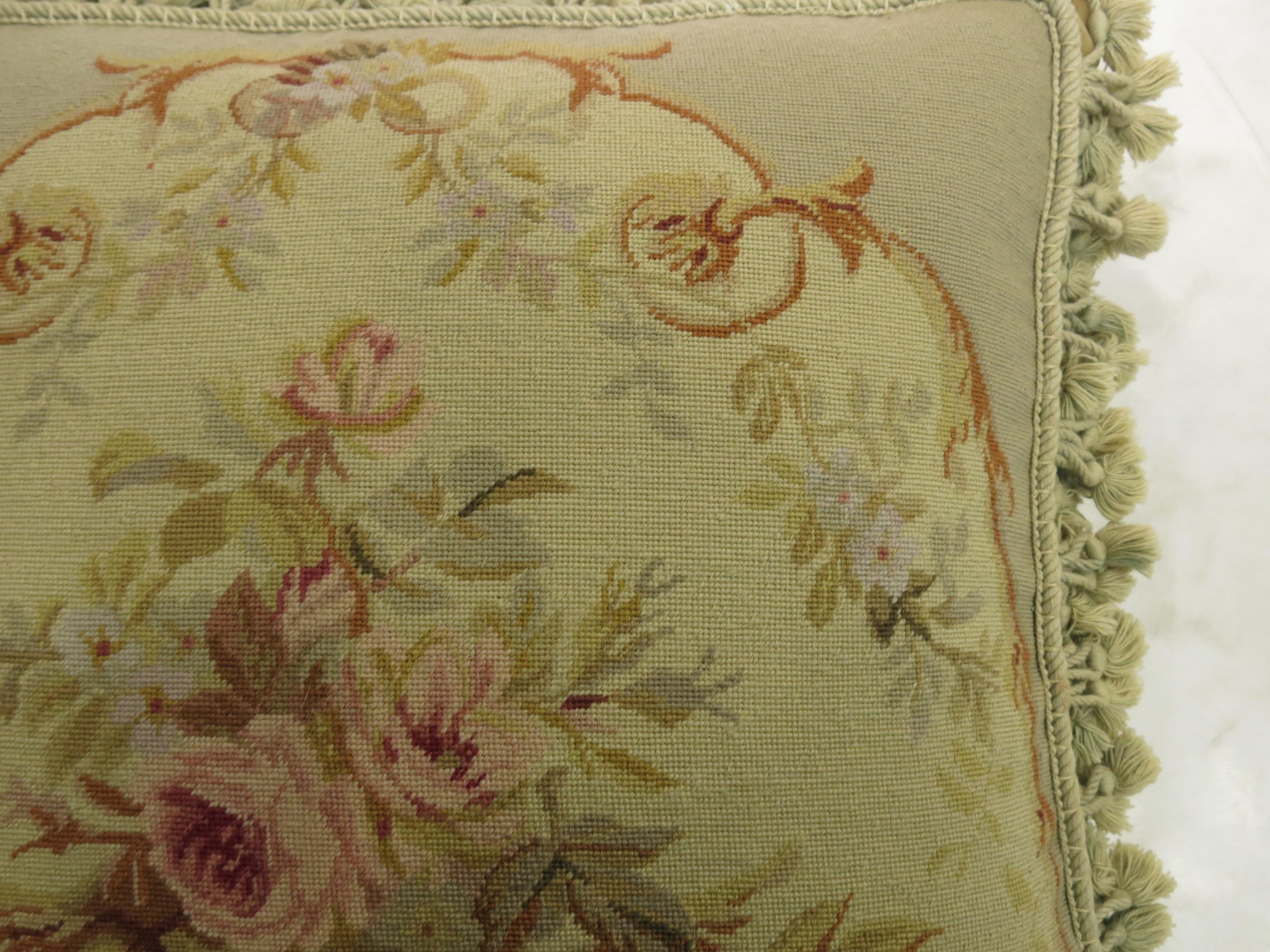 antique aubusson pillows for sale