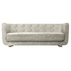 Green Tea Sheepskin and Smoked Oak Vilhelm Sofa by Lassen