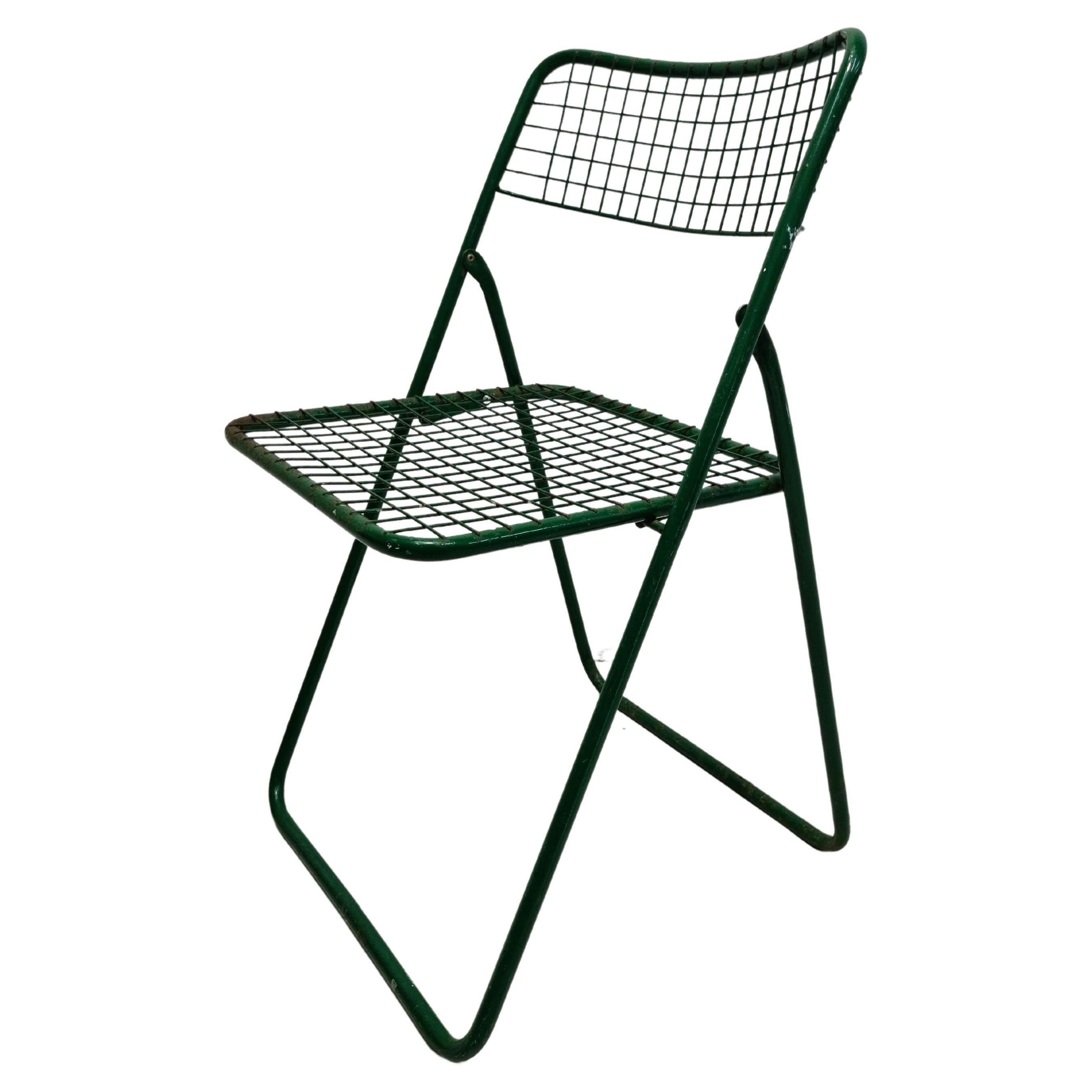 Green Ted Net folding chair  For Sale