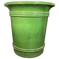 Vintage Green Terracotta Urn