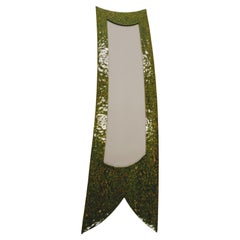 Green Textured Floor Mirror - in stock
