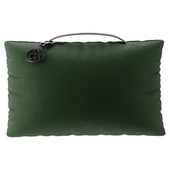 Green Throw Pillow, Luxury Modern Rectangle Cushion Outdoor/Indoor Waterproof 