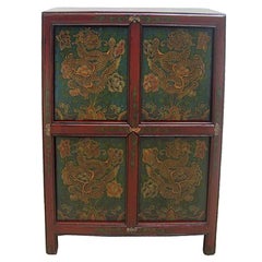 Green Tibetan Cabinet