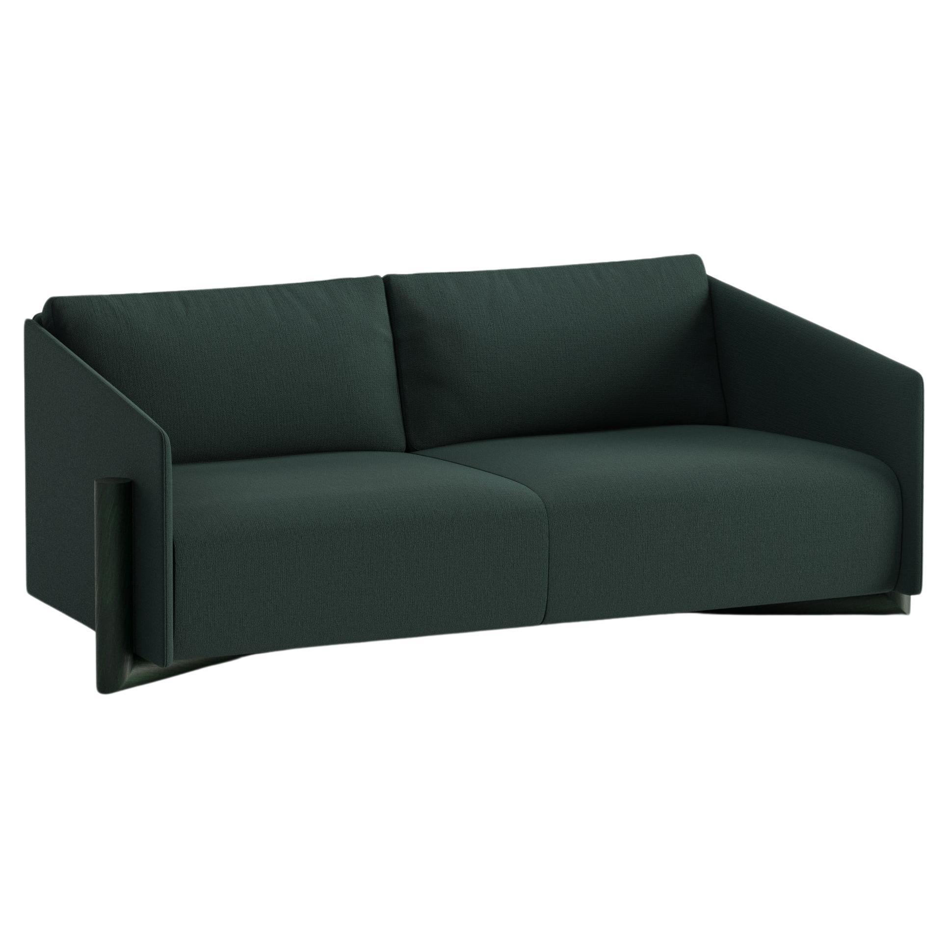 Green Timber 3 Seater Sofa by Kann Design For Sale