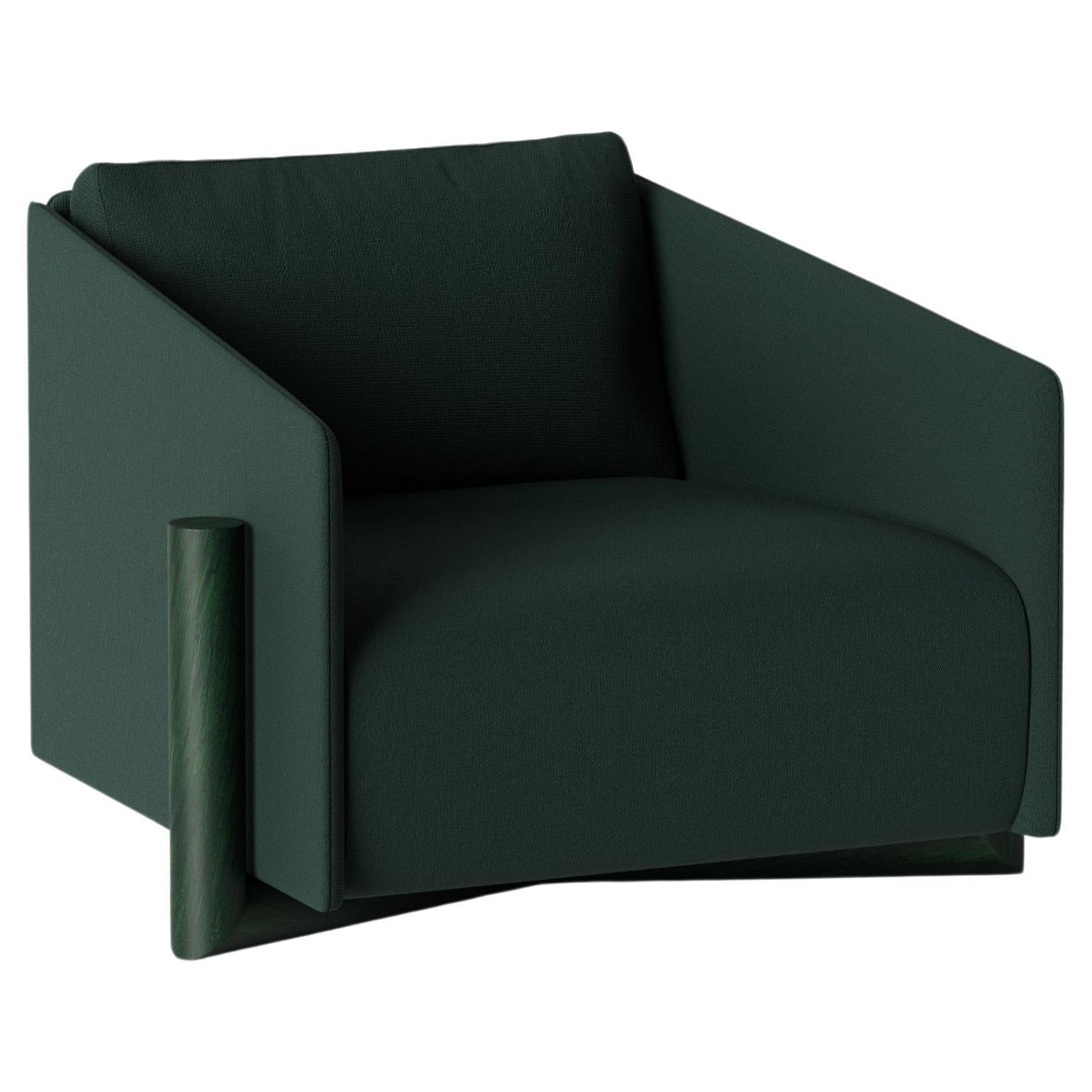 Green Timber Armchair by Kann Design For Sale