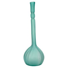 Green Tinted Glass Bud Vase Vintage Green Tinted Glass Bud Vase