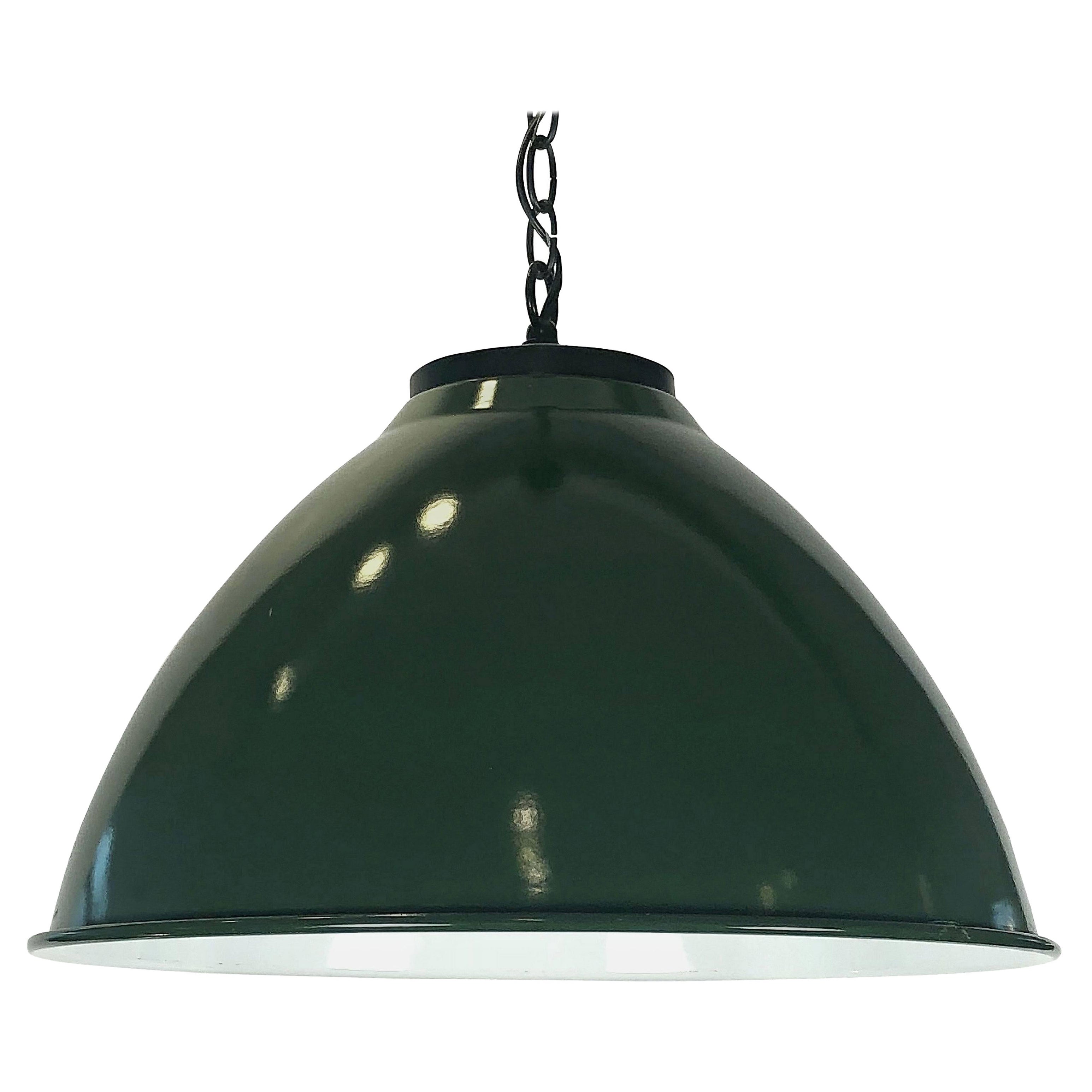 Lampade o lanterne a sospensione industriali Greene & Greene dall'Inghilterra (diametro 18 1/4") in vendita