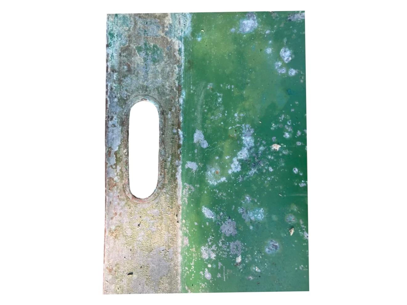 Metal Green Tole Serving Tray For Sale