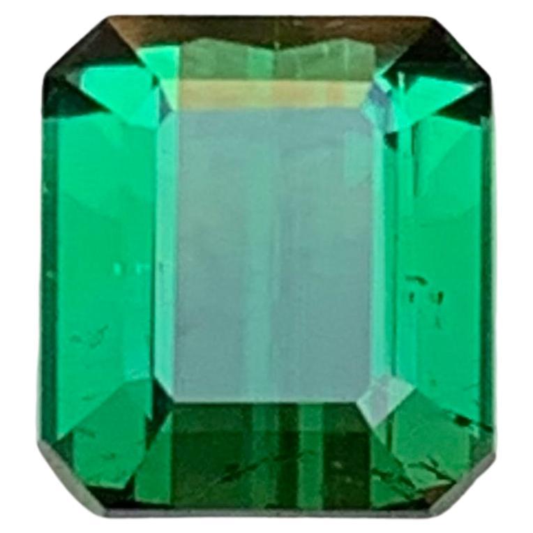 Green Tourmaline 2.70 Ct Emerald Cut Natural Loose Gemstone for Ring Jewelry