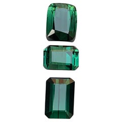 Green Tourmaline 4.68 Ct Emerald 
a Cushion Cut Natural Loose Gemstones Parcel