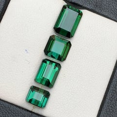 Tormalina verde 7,22 carati taglio smeraldo naturale Gemme sciolte per gioielli