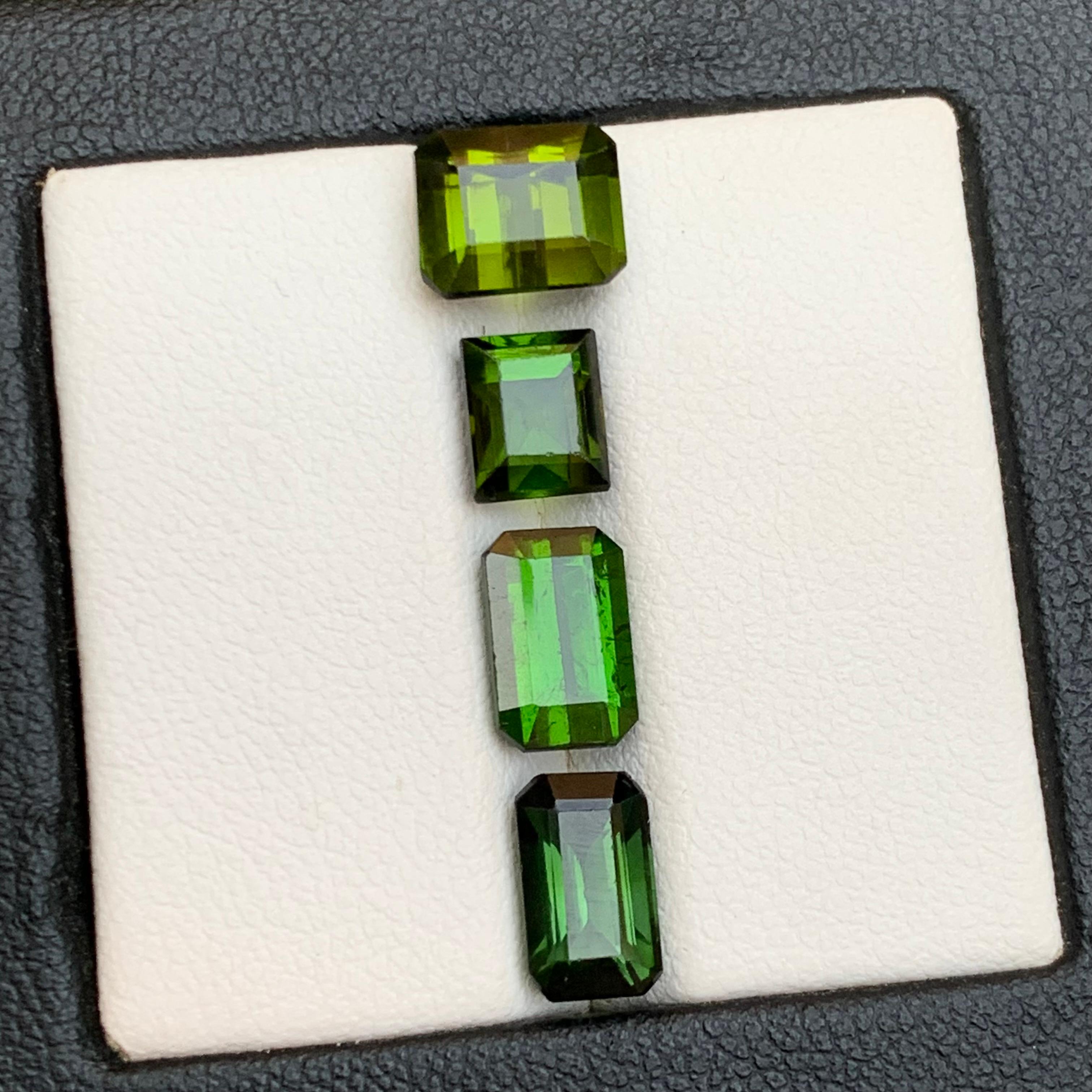 Grüner Turmalin 8.60 Ct Natürliche Lose Edelsteine - Smaragd Schliff Sammlerstück im Angebot 6