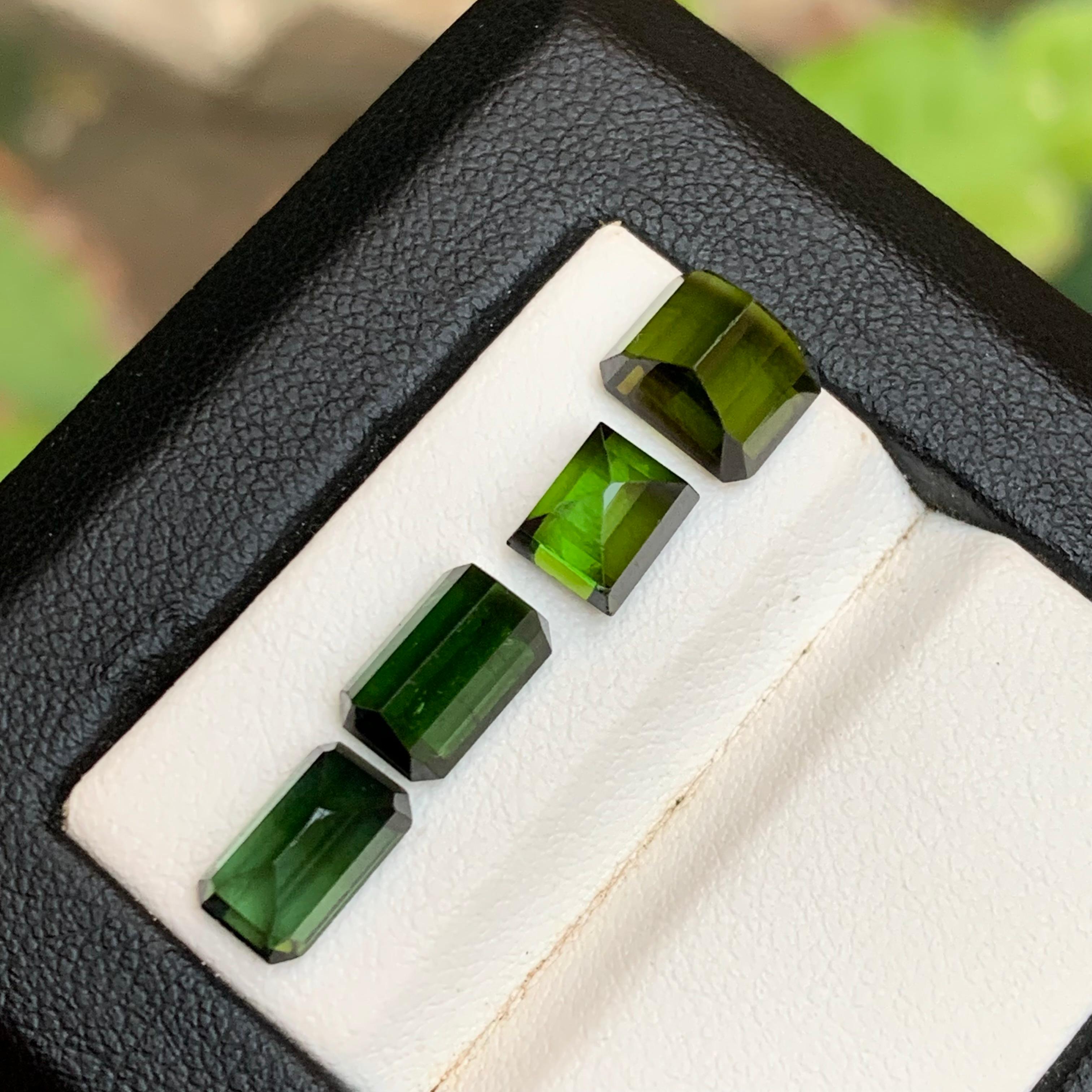 Grüner Turmalin 8.60 Ct Natürliche Lose Edelsteine - Smaragd Schliff Sammlerstück im Zustand „Neu“ im Angebot in Peshawar, PK