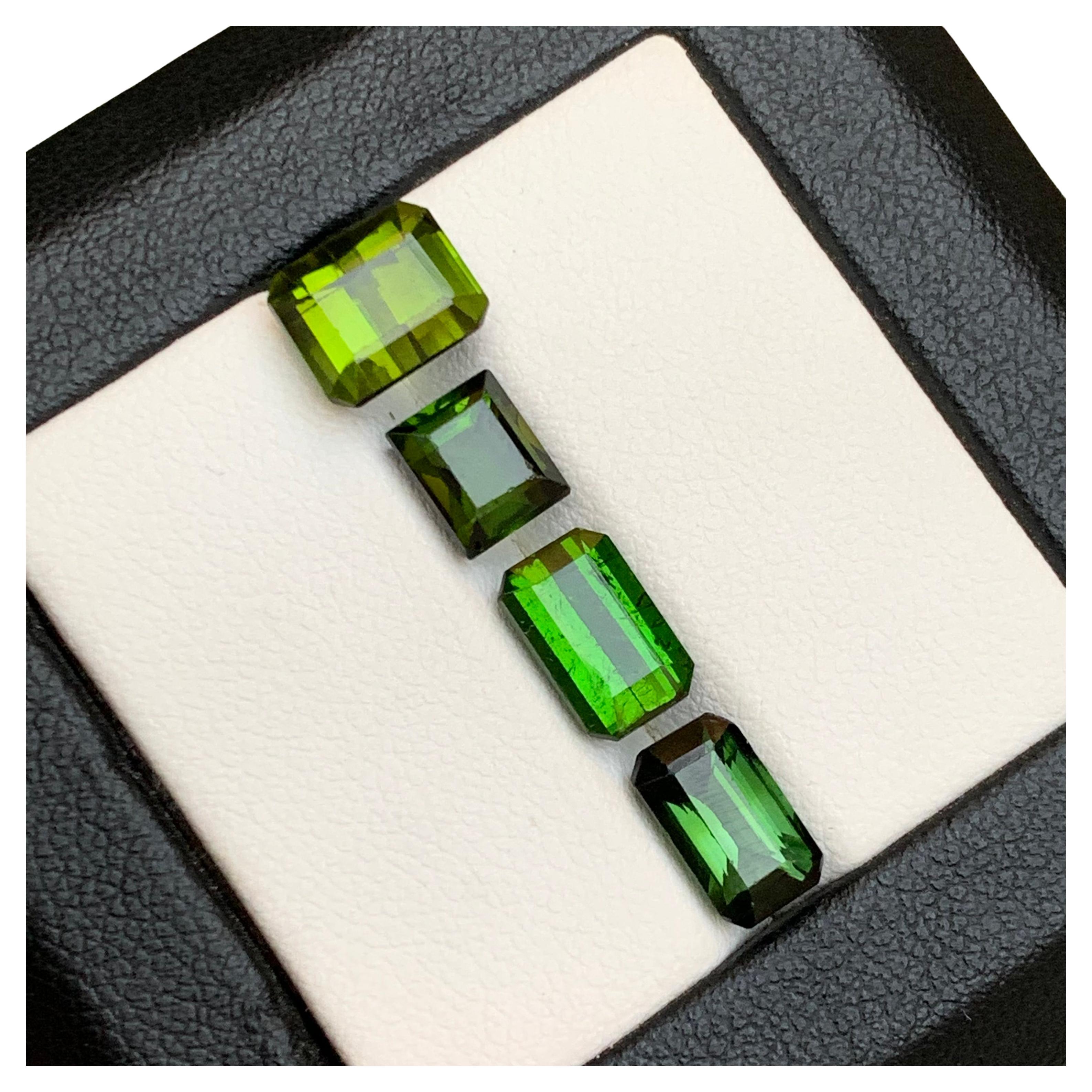 Grüner Turmalin 8.60 Ct Natürliche Lose Edelsteine - Smaragd Schliff Sammlerstück