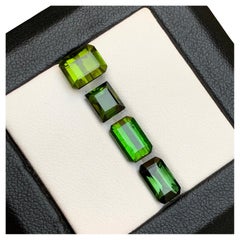 Grüner Turmalin 8.60 Ct Natürliche Lose Edelsteine - Smaragd Schliff Sammlerstück