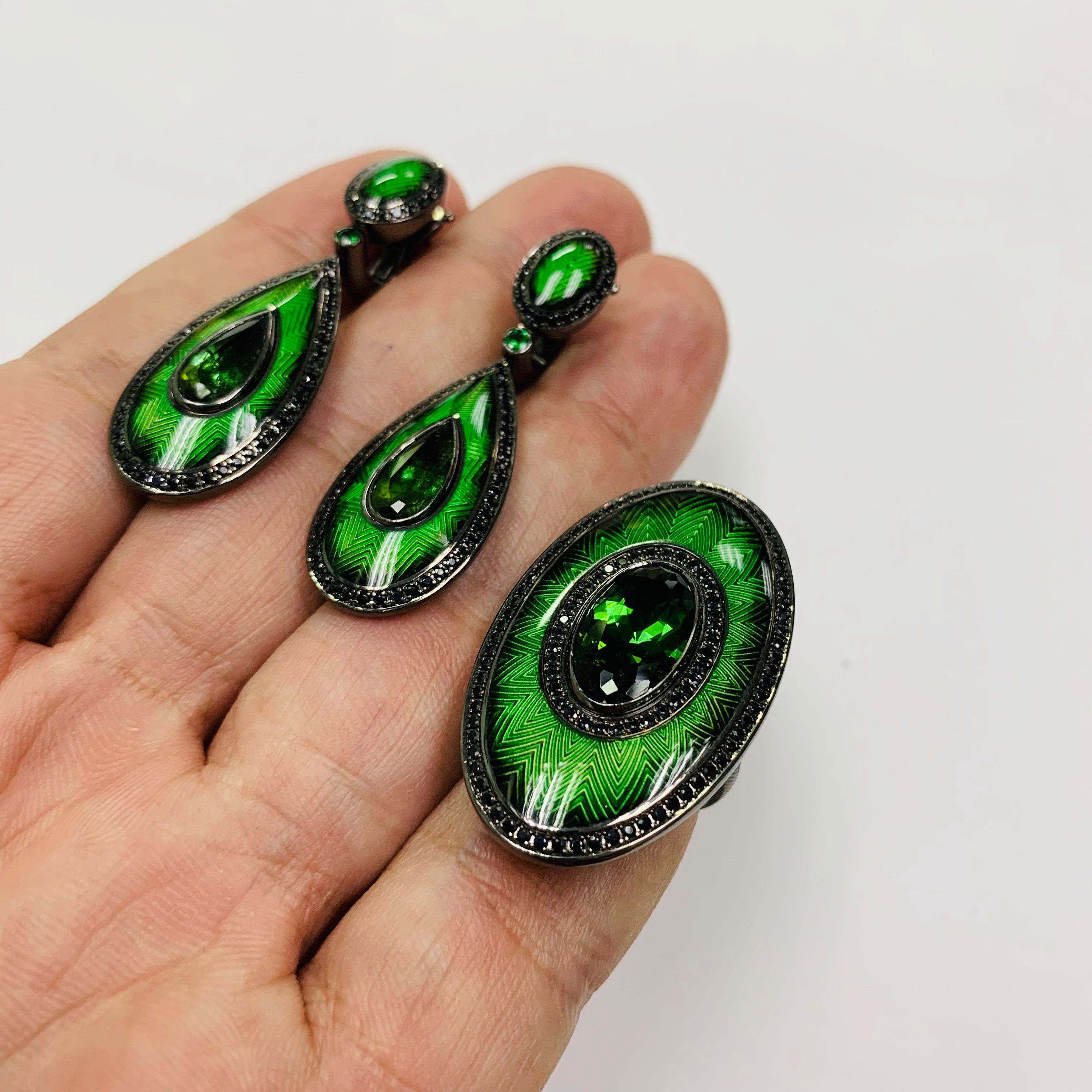 black and green tourmaline