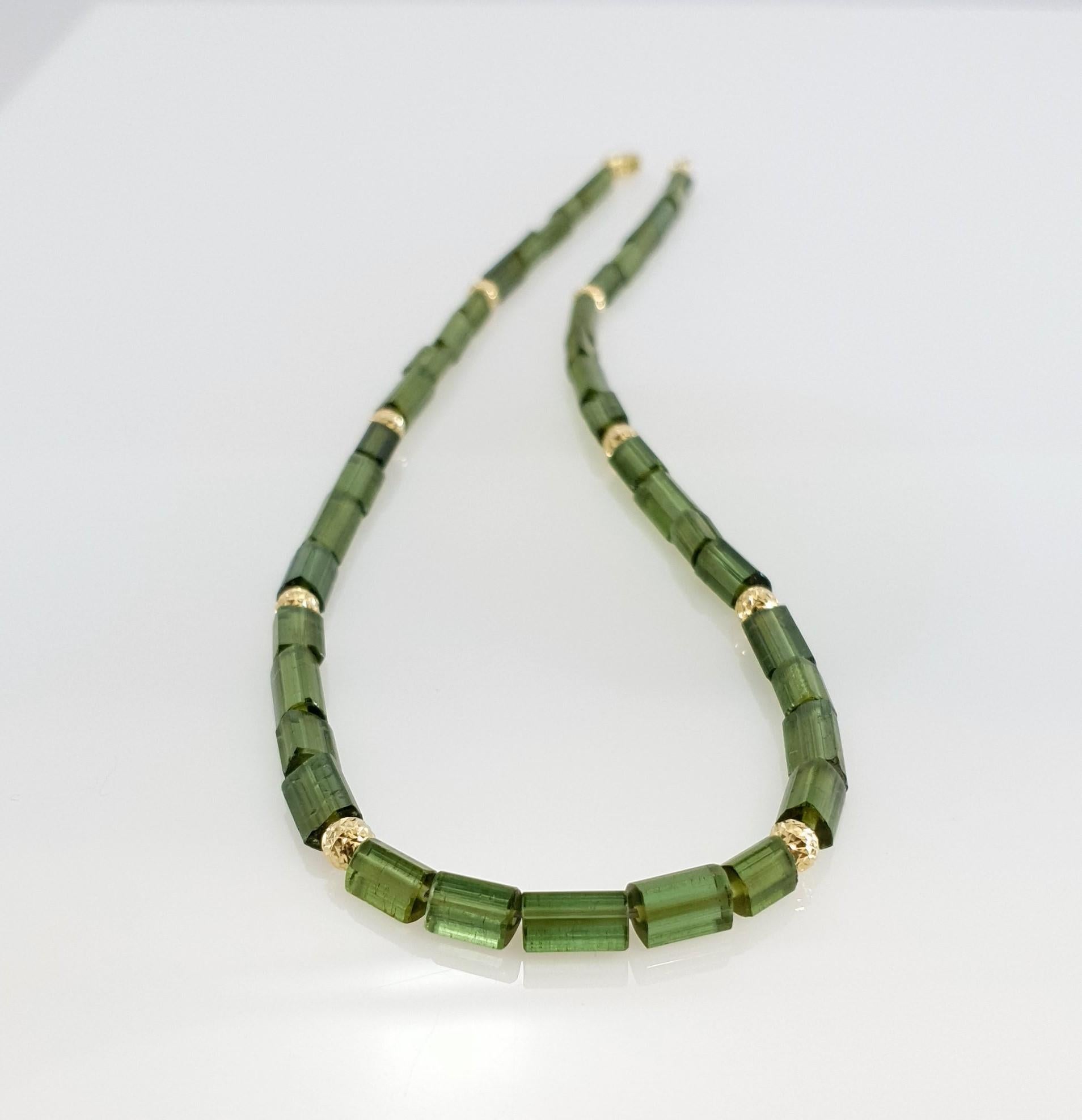green beaded necklace