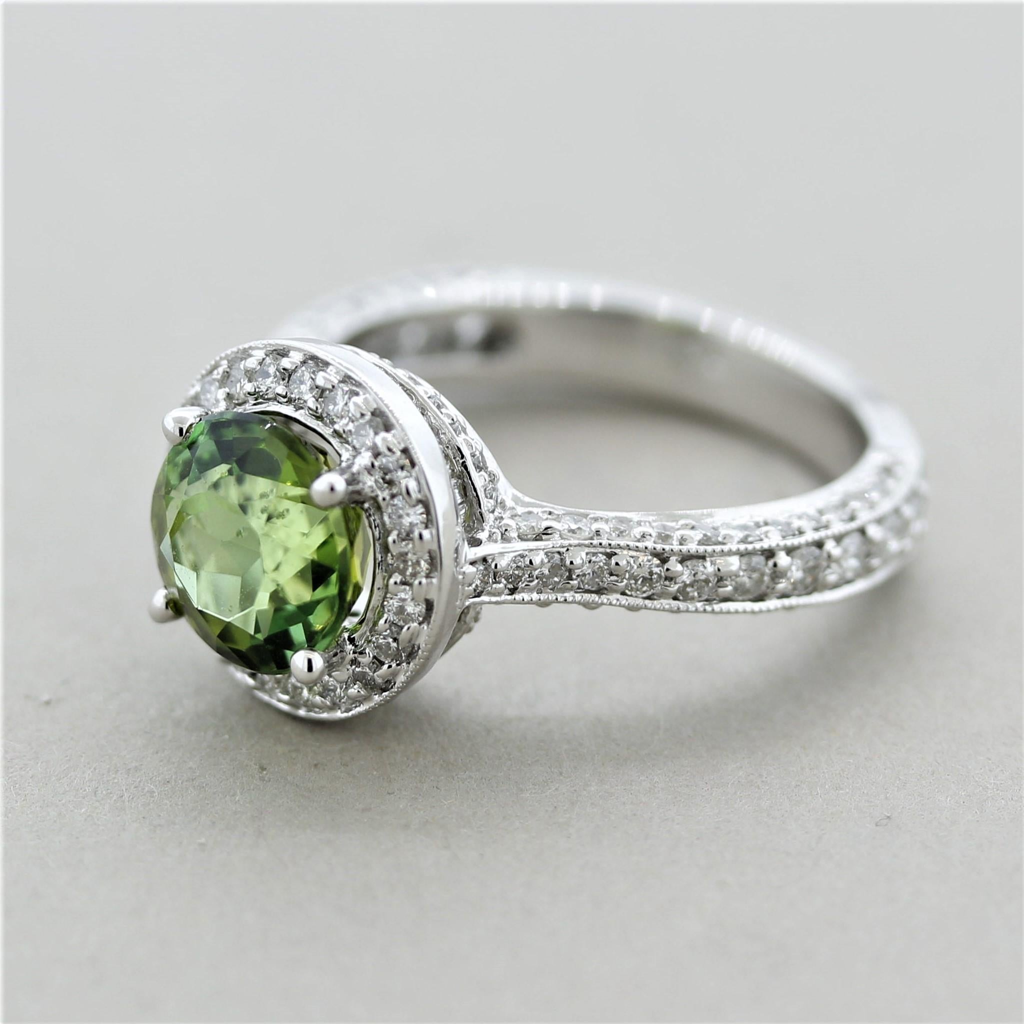 lime green tourmaline