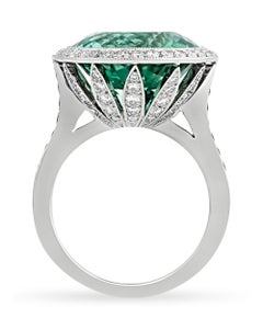 Green Tourmaline Ring by Tiffany & Co., 8.73 Carats