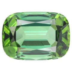 Green Tourmaline Ring Gem 10.64 Carat Rectangular Cushion Loose Gemstone