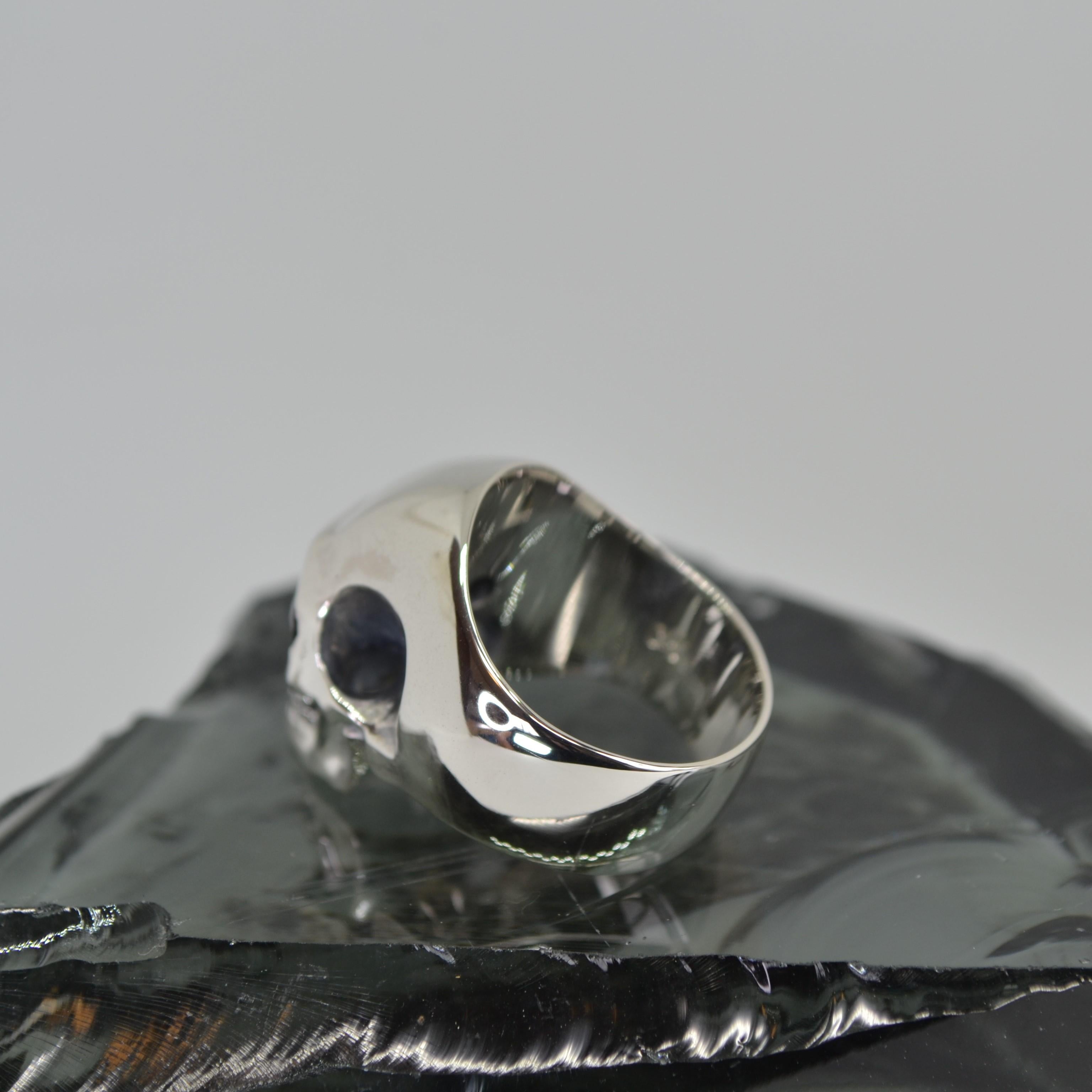 Green Tourmaline Skull Ring In New Condition For Sale In 徳島市, JP