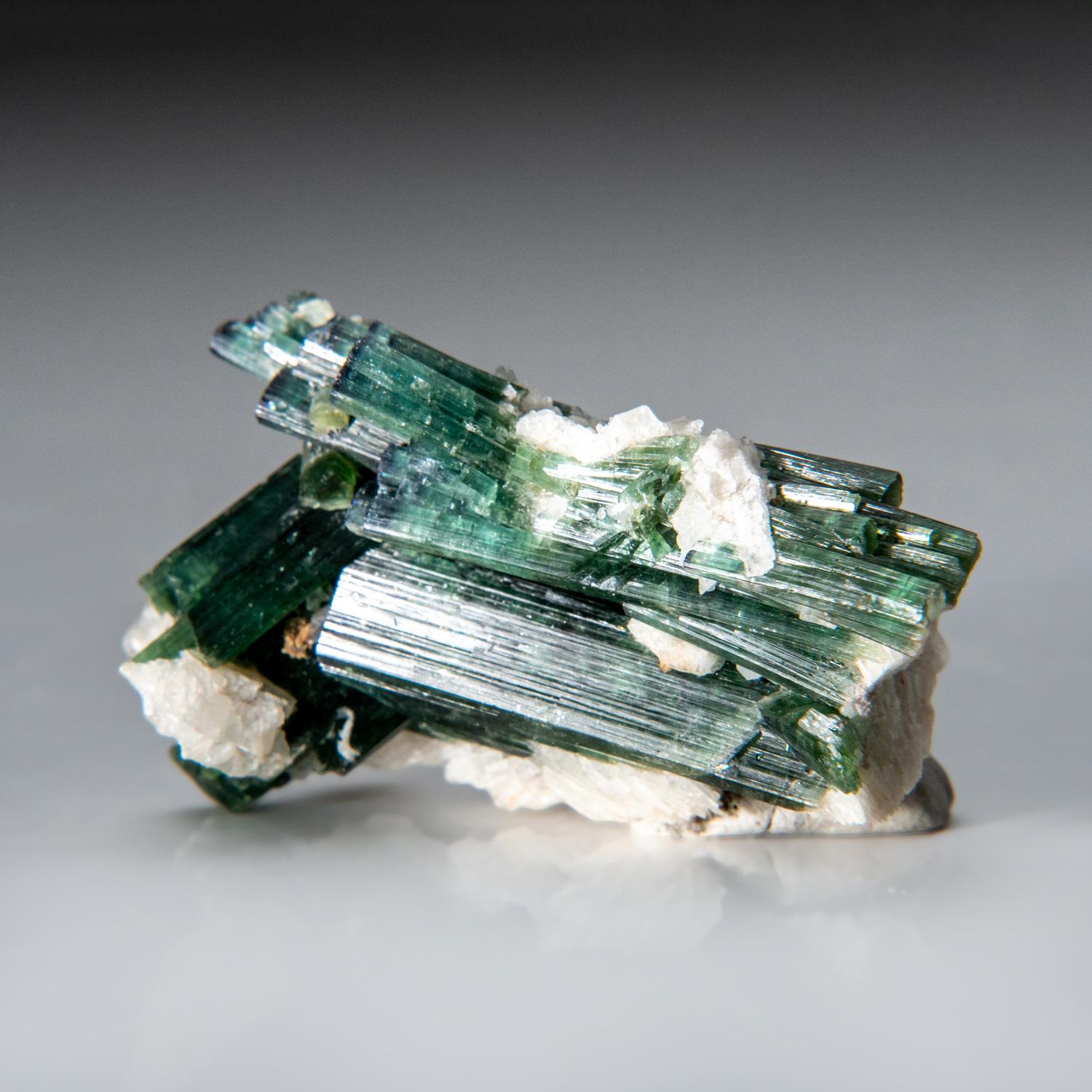 Other Green Tourmaline with Albite from Paprok, Nuristan, Afghanistan For Sale