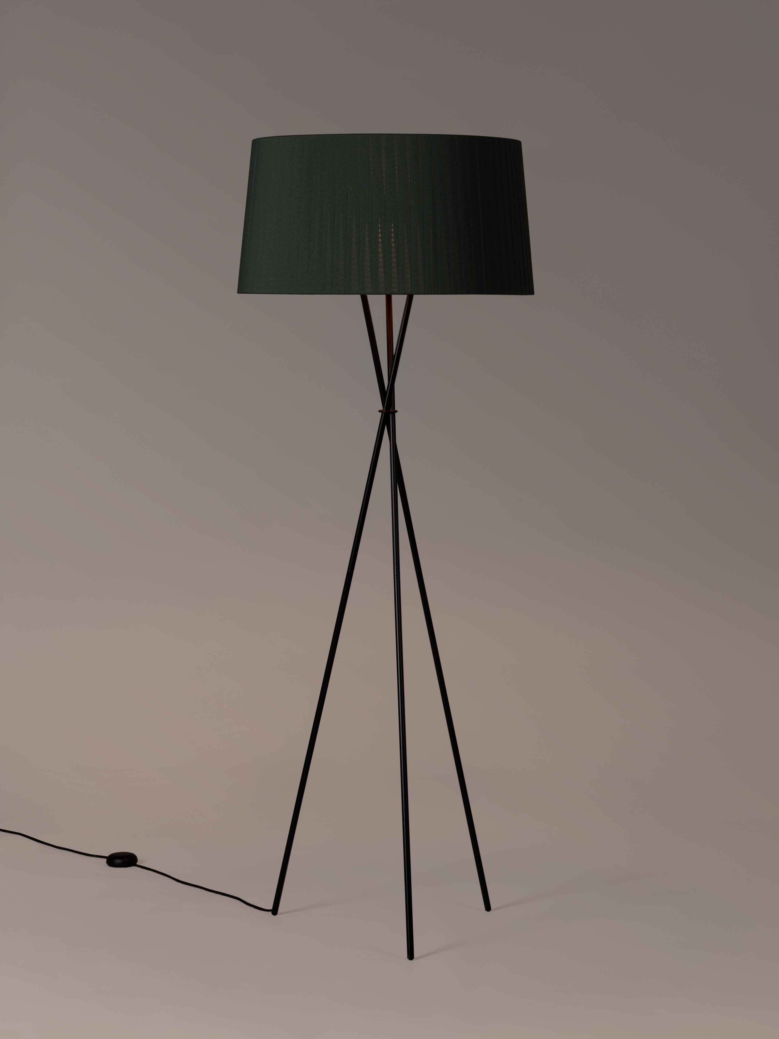 Modern Green Trípode G5 Floor Lamp by Santa & Cole