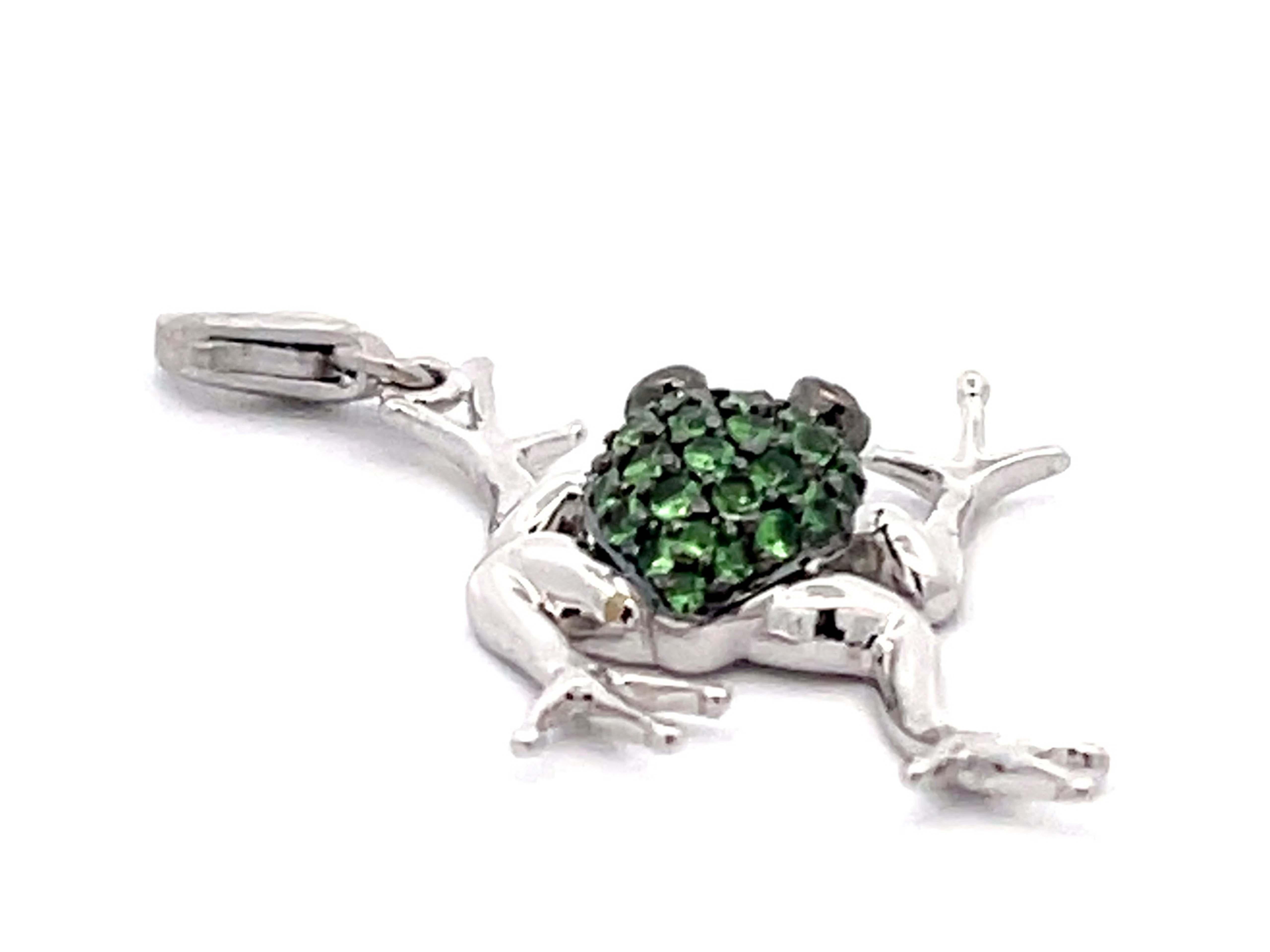 diamond frog necklace