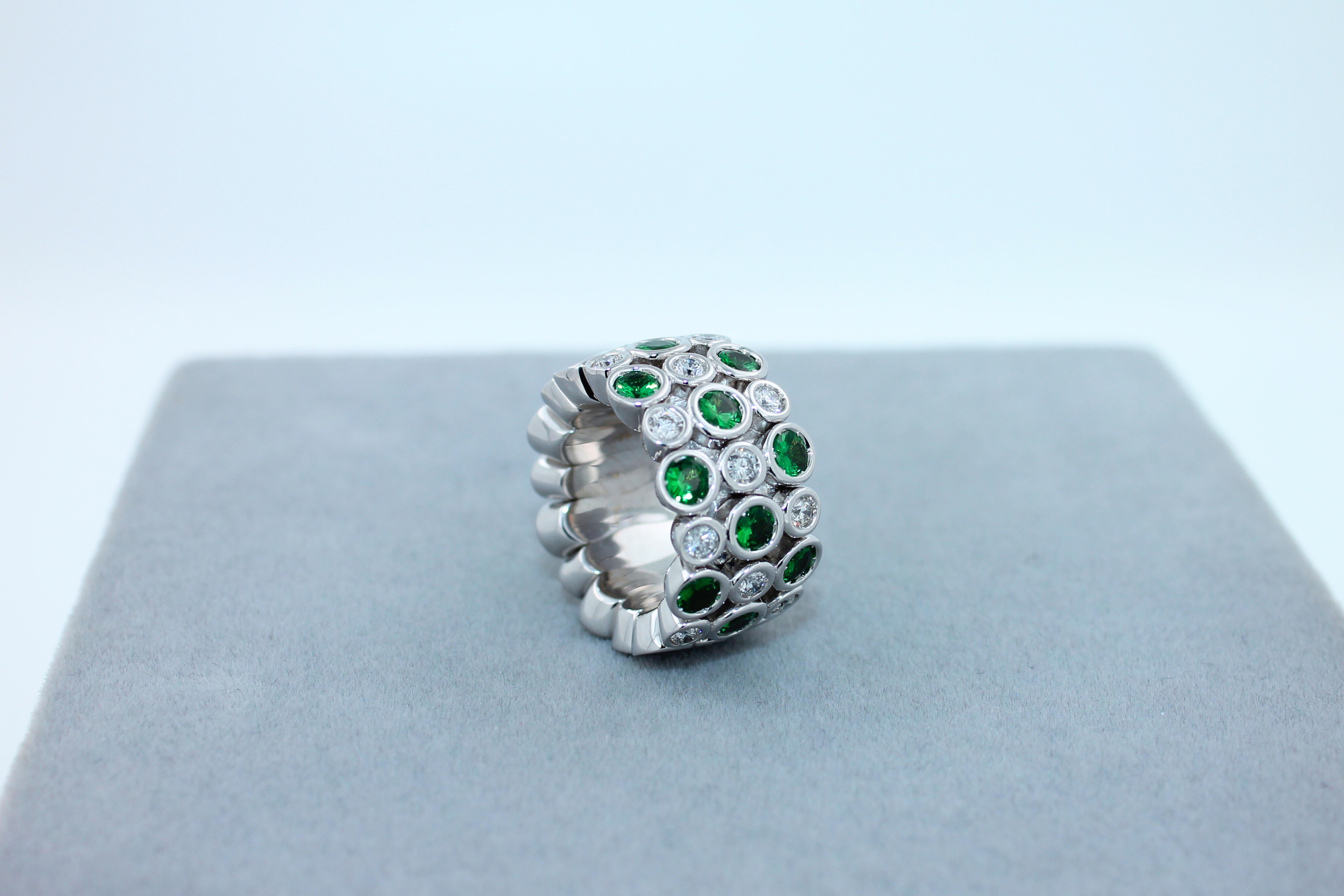 green eternity ring