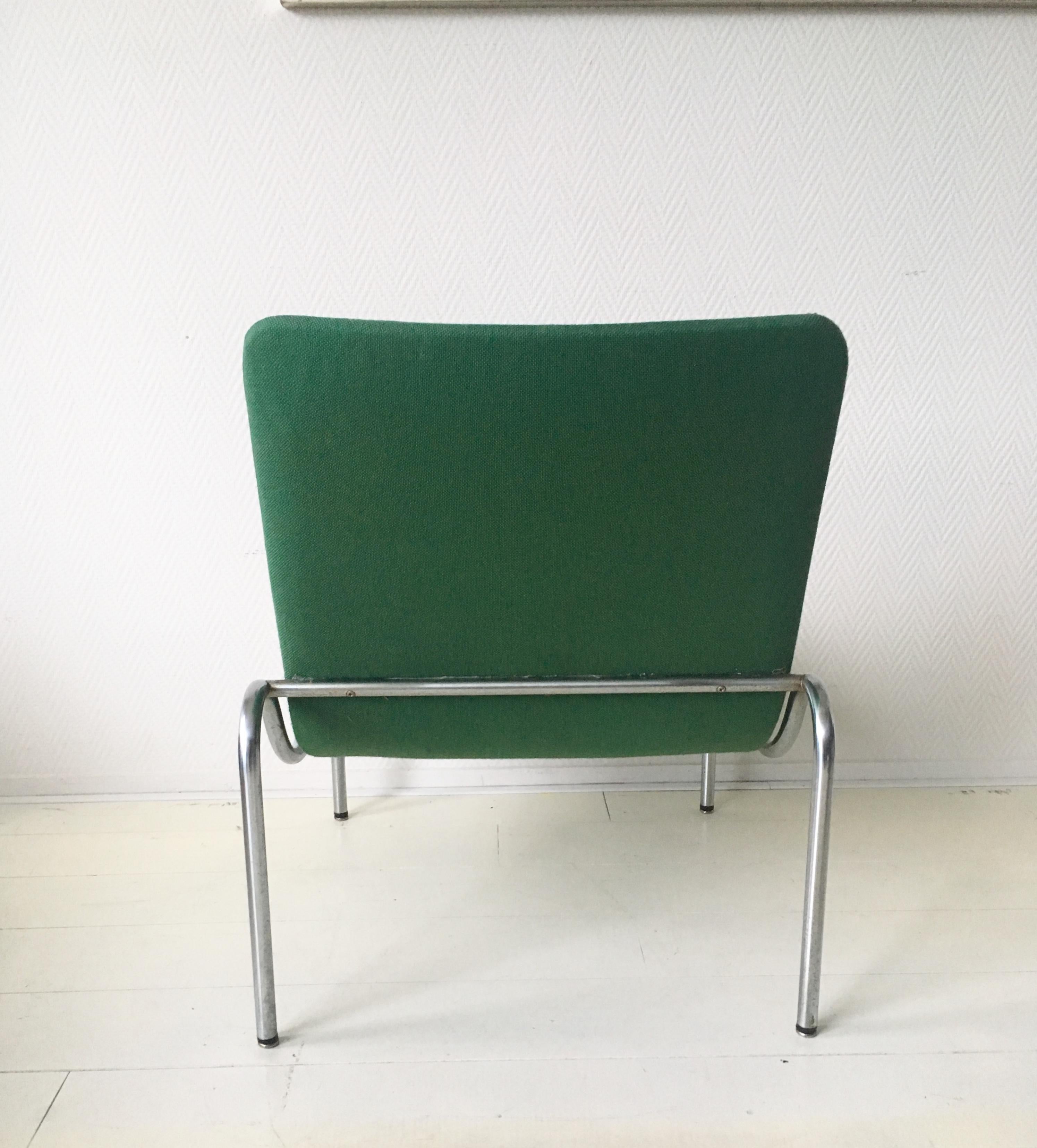 Loungesessel mit grünem Röhrenrohr von Kho Liang Ie für Stabin Holland, Modell 703, 1968 (20. Jahrhundert) im Angebot