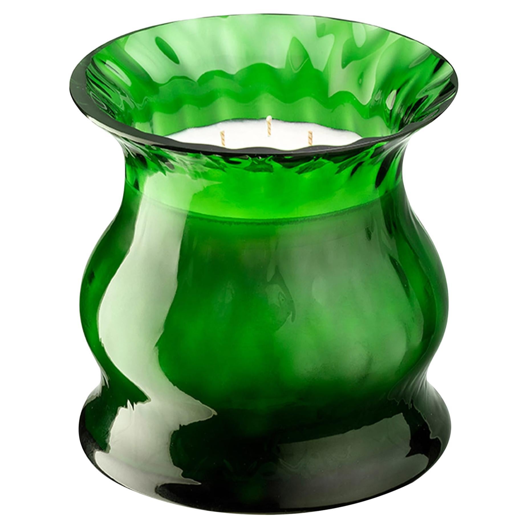 Green Tulip Candle Decoration For Sale