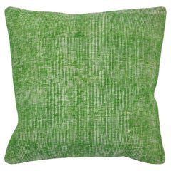 Oreiller en tapis turc vintage vert