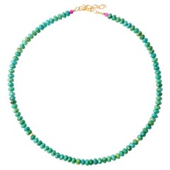 Collier de turquoise verte par Bombyx House