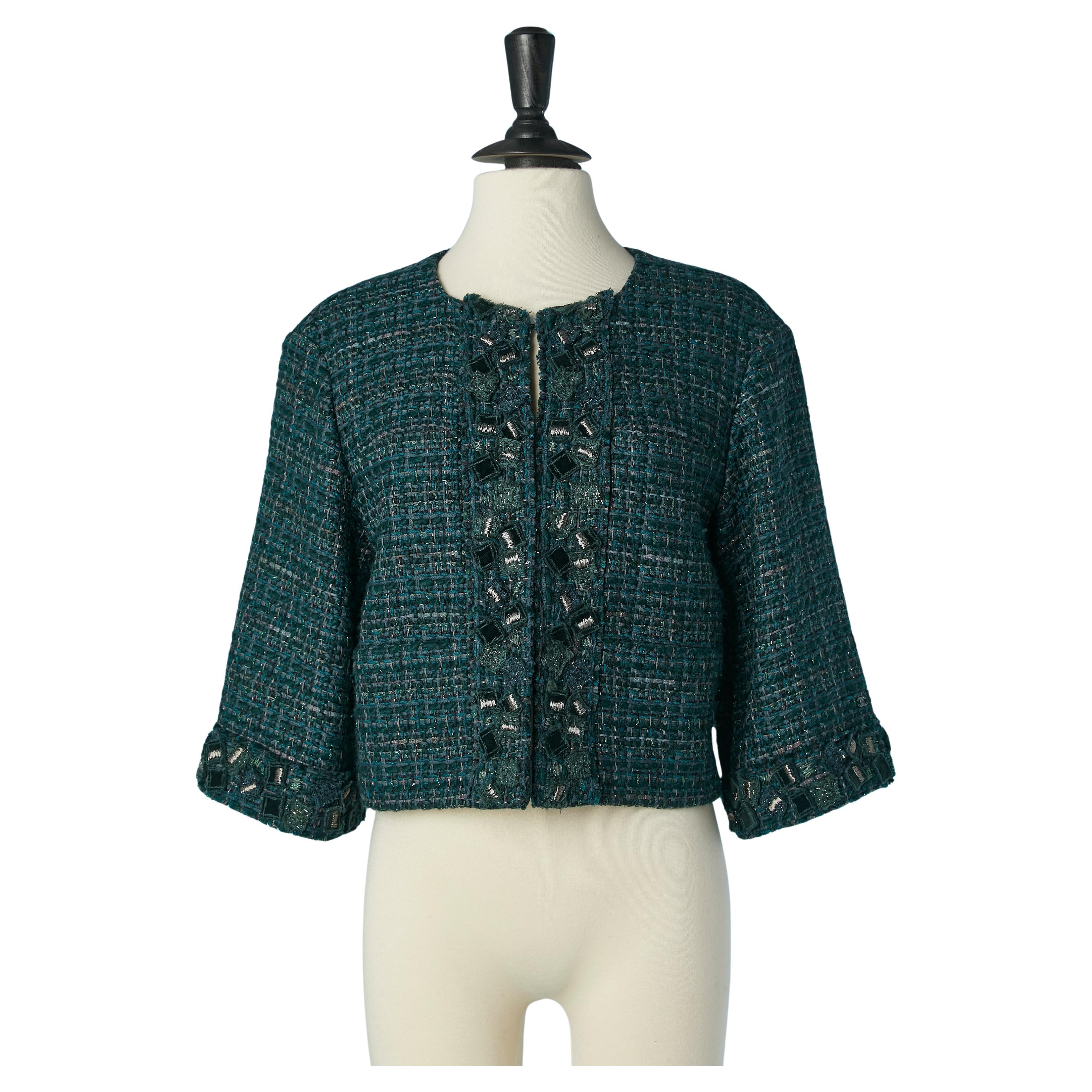 Chanel Green Tweed - 106 For Sale on 1stDibs | chanel green Chanel Green Tweed - 106 For Sale on 1stDibs | chanel green