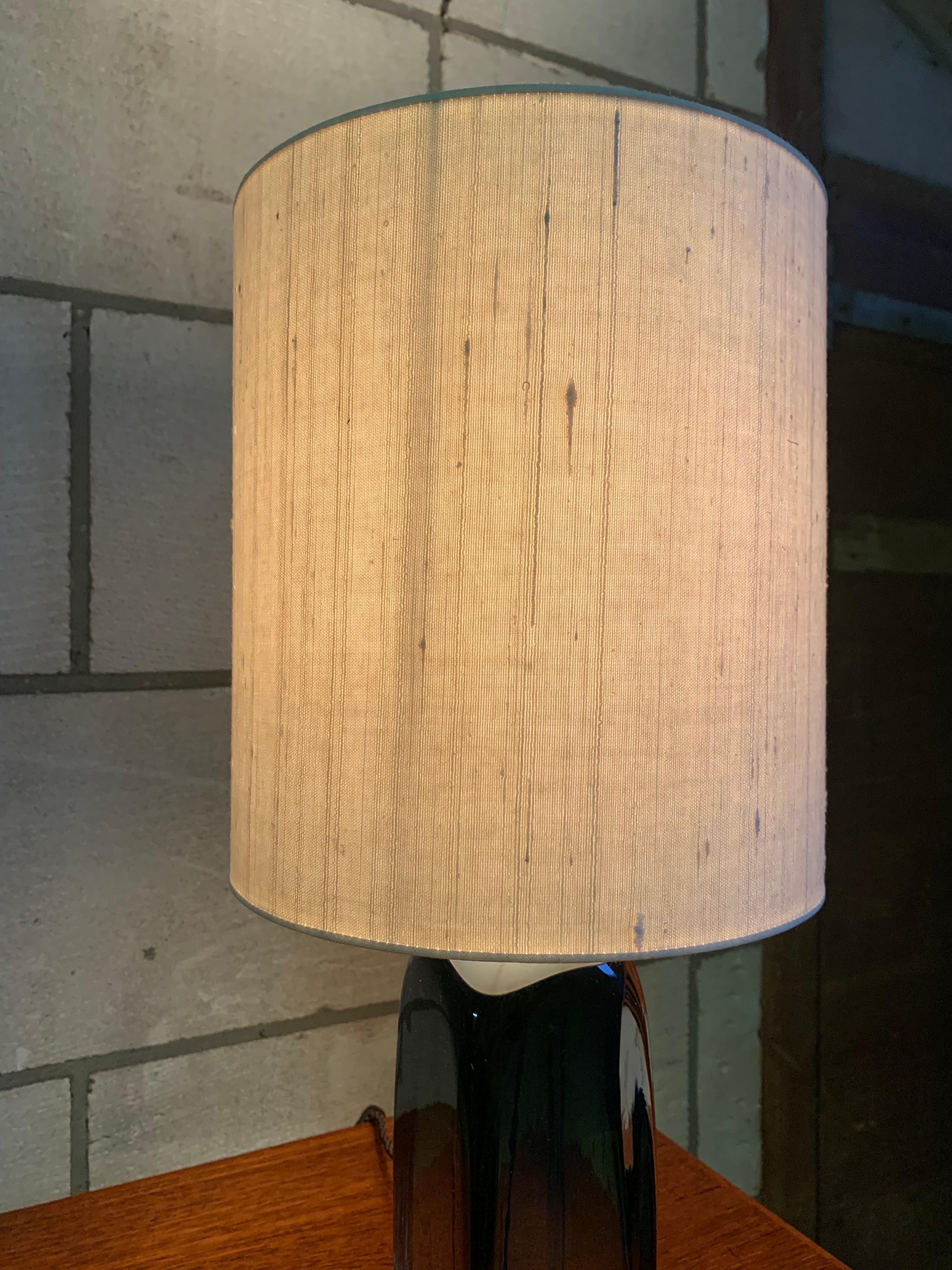 Green 'Underfång' Table Lamp by Carl Fagerlund for Orrefors Sweden, 1970 1