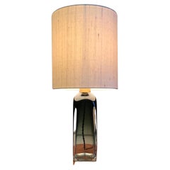 Green 'Underfång' Table Lamp by Carl Fagerlund for Orrefors Sweden, 1970